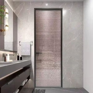 Modern Aluminum and Glass Sliding Door with Thermal Insulation for Villas