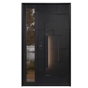 Modern Anti-Theft Armored Cast Aluminum Security Front Entry Door with Warranty