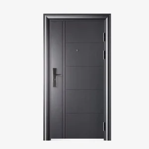 Modern Anti-Theft Metal Security Door For Entrance Projects Customizable Size Manual Opening Factory Rental
