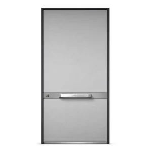 Modern Anti-Theft Steel Security Door, Manual Opening, for Apartments and Villas, Customizable Size