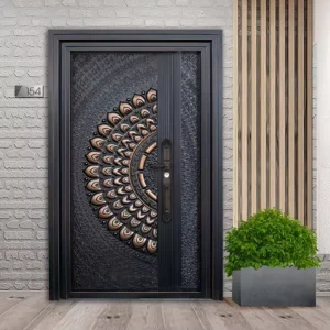 Modern Anti-Theft Steel Security Door, Waterproof Villa Door for Apartments