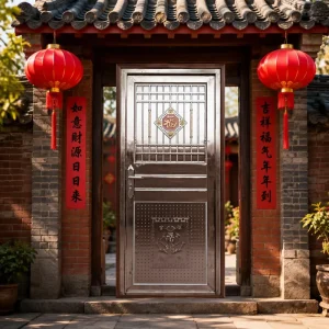 Modern Anti-Theft Villa Sliding Manual Stainless Steel Outdoor Entry Security Door