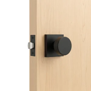 Modern Brass Door Knobs Anti-Theft Black and Gold Wooden Door Locks with Key for Interior Main Door