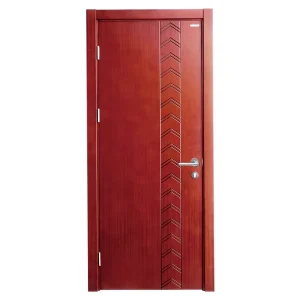 Modern Brown Customized Finished Sound Insulation Interior Bedroom Door for Hotel or Villa