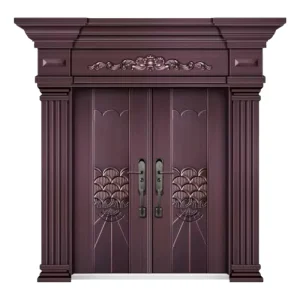 Modern Cast Aluminum Entrance Security Door for Apartments