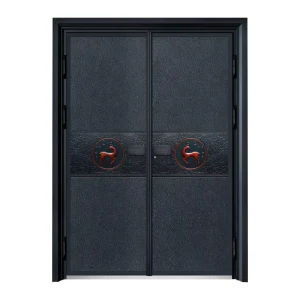 Modern Cast Aluminum Exterior Entrance Door for Residential Homes