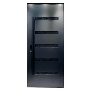 Modern Cast Aluminum Fiberglass Exterior Entrance Front Door, 36×80, for Villa Apartment