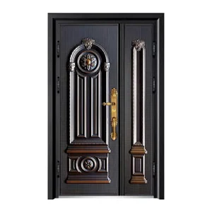 Modern Cast Aluminum Security Steel Door for Villa Front Entry