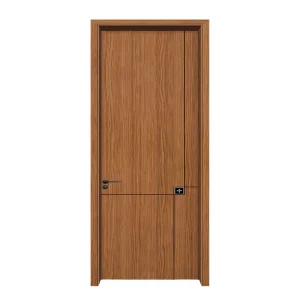 Modern Chinese-Style Solid Wood MDF Interior Door, Single Leaf, Sound Insulation, Factory Direct