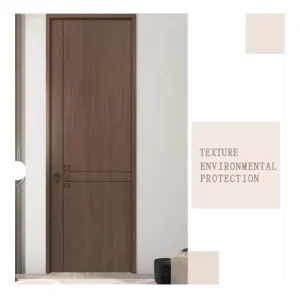 Modern Chinese Style Solid Wood/MDF Single Leaf Interior Door Factory Direct for Bedroom/Hotel