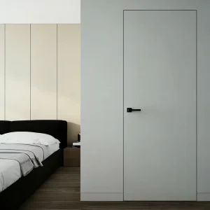 Modern Commercial Frameless Flush Concealed Interior Door for Houses with FSC and CE Certification