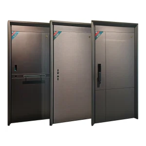 Modern Commercial Security Door Anti-Theft Wrought Iron Interior Waterproof Door