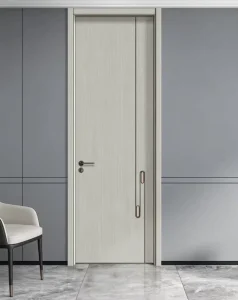 Modern Composite Board Wooden Interior Doors for Apartment Bedroom, Soundproof and Fireproof