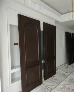 Modern Composite Wood Bedroom Interior Door with Polymer Finish for Hotels Schools and Houses