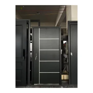 Modern Contemporary Aluminum Panel Front Entry Door Waterproof Security Door