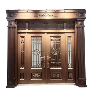 Modern Copper Security Front Entry Door for Villa