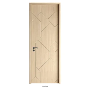 Modern Custom-Color Solid Wood Slab Sliding Interior Door with Sound Insulation for Bathroom