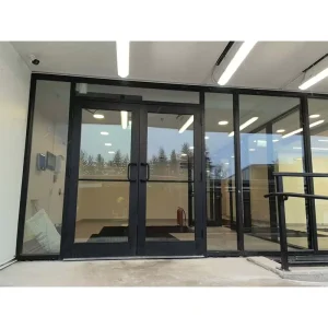 Modern Design Aluminum Double Swing Door Commercial Patio Entrance Door