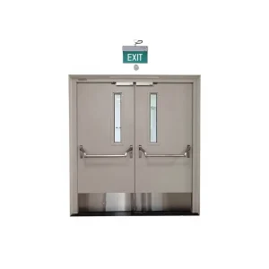 Modern Design Anti Theft Weatherproof Steel Fire Door UV Proof Hurricane Resistance Workshop Interior Hotel Hospital Apartment