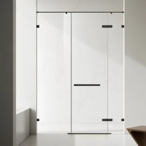 Modern Design Customizable Sliding Shower Door for Hotel Bathroom with Aluminum Alloy Frame and Tempered Glass Enclosure