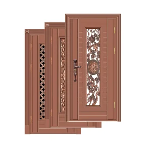 Modern Design Exterior Commercial Hollow Metal Steel Security Single Door