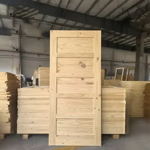 Modern Design Mahogany Solid Wood Interior Doors for Bedrooms and Houses