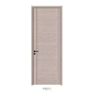 Modern Design PVC Wood Plastic Composite Interior Apartment Door with Finished Surface