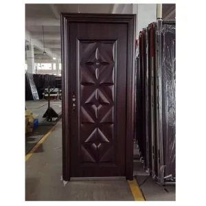 Modern Design Security Entrance Steel Door Single Steel Door With Frames