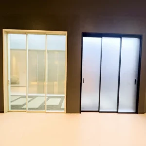 Modern Design Slim Frame Aluminum Sliding Door System for House or Bathroom