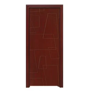 Modern Design Solid Wood Composite Door Eco Friendly Paint Free for Household Carbon Crystal Log Hotel and Hospital Use