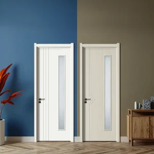 Modern Design Swing Open Style Waterproof Bathroom Interior WPC Door