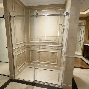 Modern Designed Shower Room Frameless Tempered Glass Partition Bathroom Sliding Door Shower Enclosure Waterproof Hotel