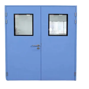 Modern Double Metal Steel Fire Rated Door 3 Hour Fire Rating Thermal Insulation Safety Exit Door for Commercial Use