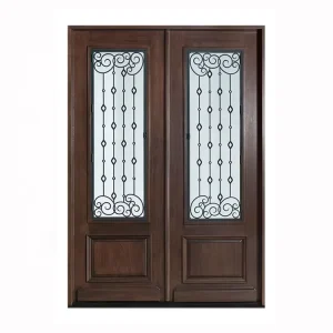 Modern Double Steel Exterior Security Entrance Door for House and Villa