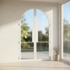 Modern Double Steel French Glass Swing Door Thermal Break Insulation Double Glazing Exterior Patio Entrance Door