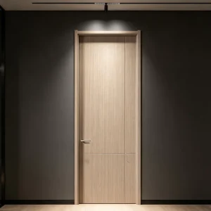 Modern Eco-Friendly Solid Wood Sound Insulation Door for Villa Bedroom Hotel Kitchen & Living Room Use