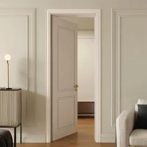 Modern Ecological Solid Wood Interior Door Factory Direct for Living Room Bedroom Hotel Partition Paint-Free