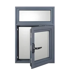Modern European Minimalist Swing Windows Steel Aluminum Heat-Insulated Casement for Home Use Narrow Frame Bay Windows