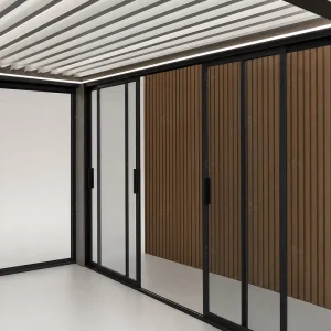 Modern European Standard Thermal Break Double Glazing French Aluminum Alloy Narrow Bezel Waterproof Sliding Glass Door