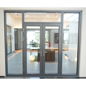 Modern Exterior Energy Saving Broken Bridge Aluminum Low-E Glass Double Integrated Doors and Windows ASTM Certified