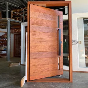 Modern Exterior Pivot Solid Wood Entry Door for Villa or House