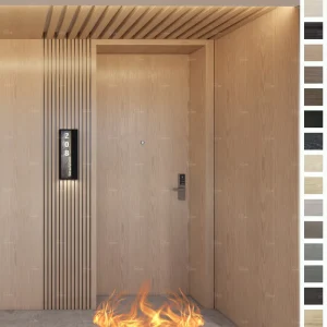 Modern FD30 Fireproof Wood Internal Door with 20-90 Minute Fire Rating for Hotels Apartments and Offices