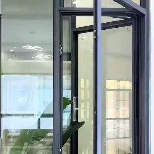 Modern Family Villa Double-Glazed Ultra-Narrow Casement Window System, Soundproof Heat-Insulating Aluminum Alloy