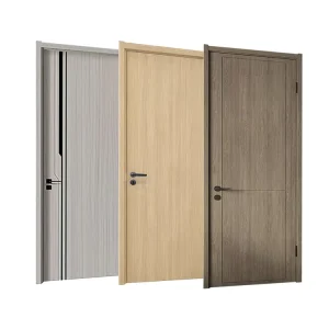 Modern Finished Solid Wood Waterproof Heat Insulating Soundproof CE Certified Interior Door European American Style Bathroom