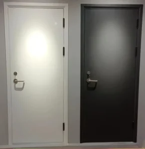 Modern Fire-Rated Steel Doors for Hotels, Schools, Staircases, Supermarkets, and Malls