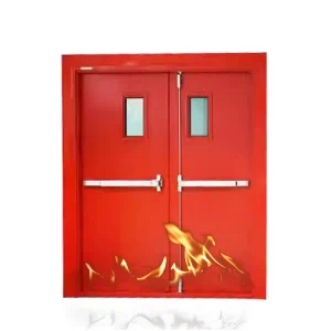 Modern Fire-Resistant Steel Door for Commercial and Residential Buildings