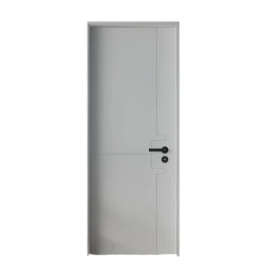 Modern Flush Hidden Solid Wood Interior Door with Acoustic, Waterproof, and Anti-Warping Features for Apartments