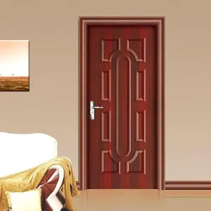 Modern Flush Melamine Surface Wooden MDF Door
