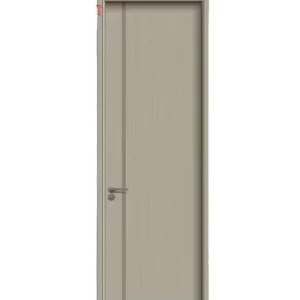 Modern Frameless Aluminum and Wood Swing Hidden Interior Door