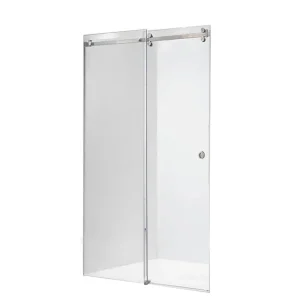 Modern Frameless Minimalist Sliding Door Hanging Wheel Shower Room Partition Apartment Hotel Villa Bathroom Shower Enclosure 304